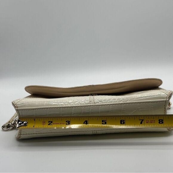 Liz Claiborne Faux Leather Crocodile Evening Bag Purse - Picture 13 of 16